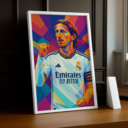 Cadre Photo Modric Real Madrid – Affiche HD Encadrée Papier Premium