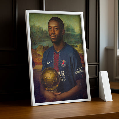 Poster Ousmane Dembélé Ballon d'Or 2025