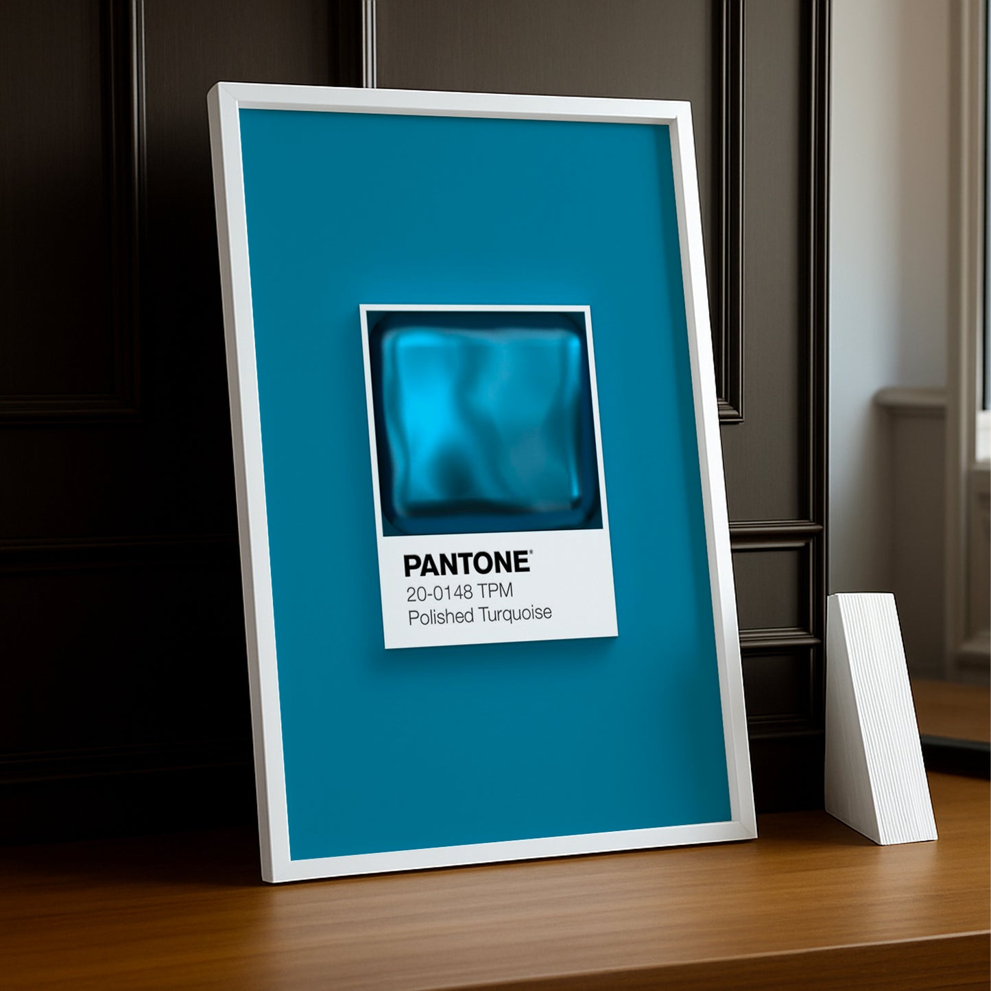 Cadre Photo Pantone Étiquette - Polished Turquoise