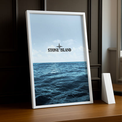 Cadre photo Stone Island vagues