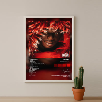 Poster Ninho - Album Comme prévu