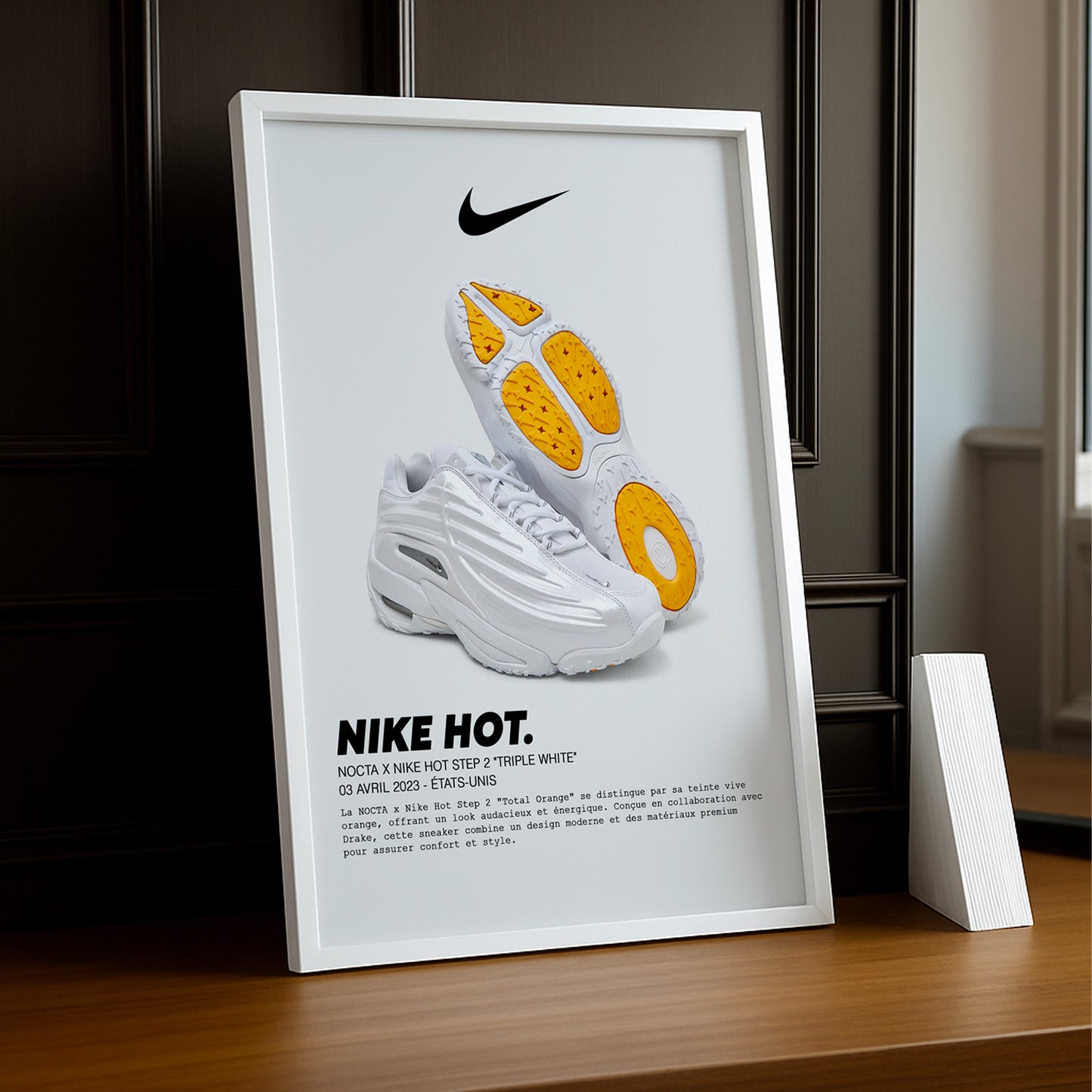 Cadre photo Nocta x Nike Hot Step 2 Triple White
