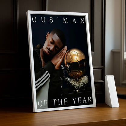 Cadre photo Ousmane Dembélé Ballon d'Or x Adidas