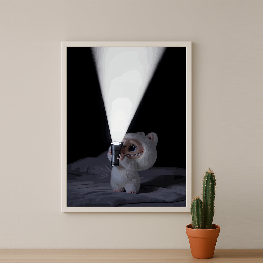 Poster Labubu - Lampe Torche