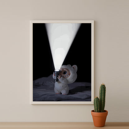 Poster Labubu - Lampe Torche