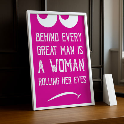 Cadre photo Citation - Rolling Eyes