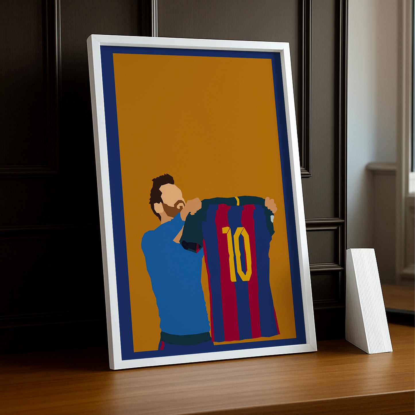 Cadre Photo FC Barcelone - Illustration de Messi