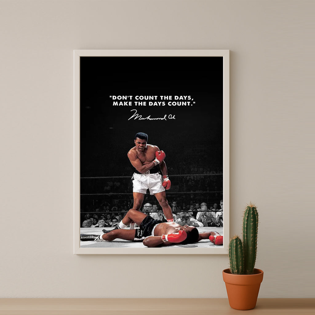 Cadre photo Motivation - Mohammed Ali Citation