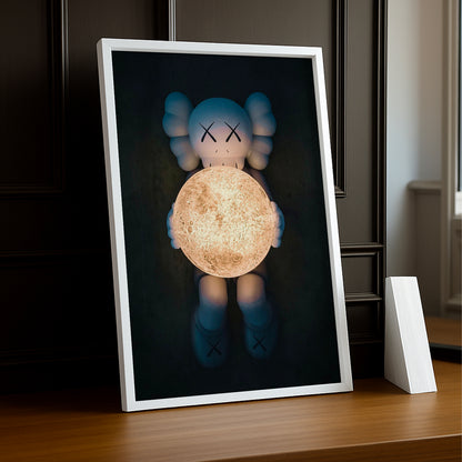 Poster Kaws - Companion Lune
