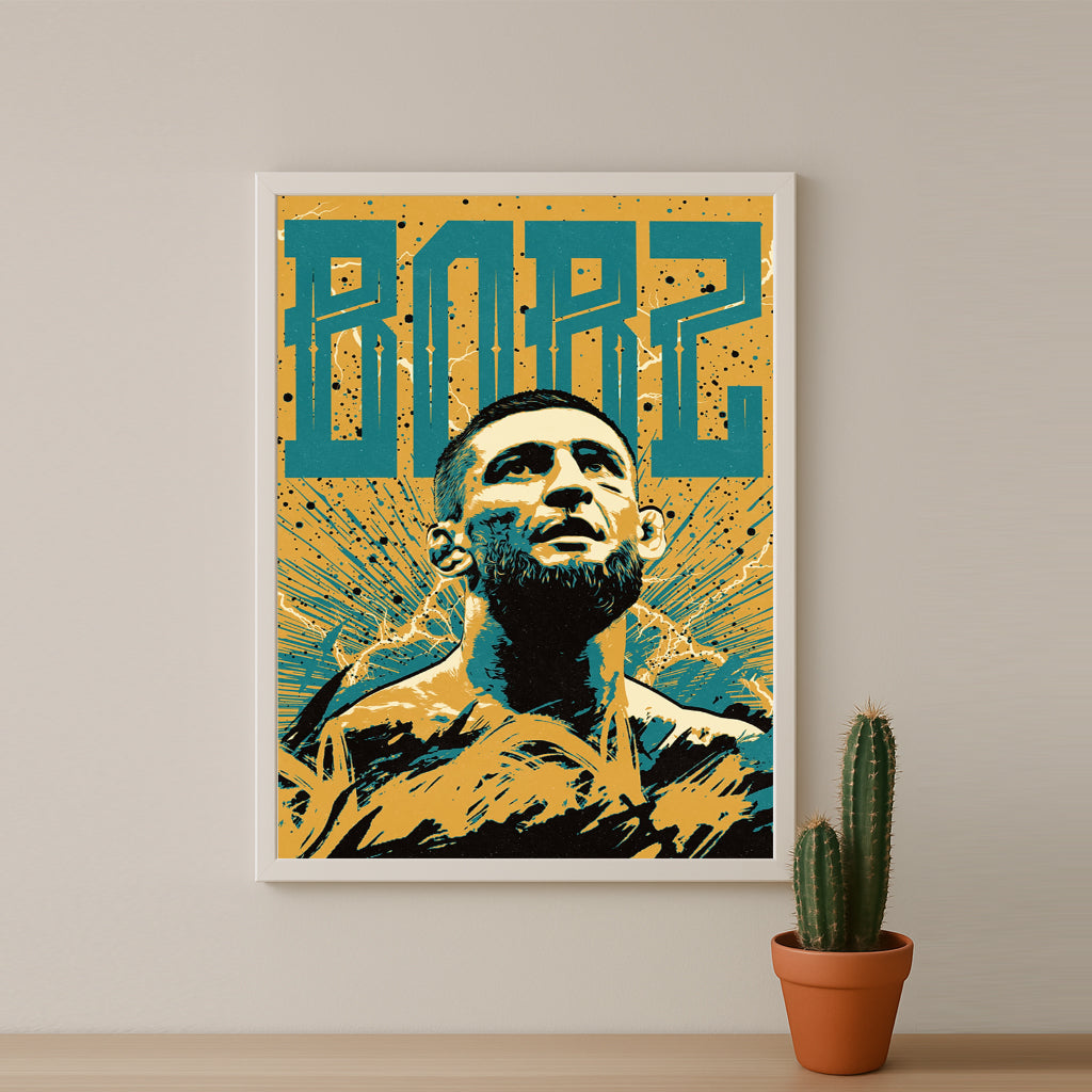 Poster UFC - Khamzat Chimaev Borz Illustration