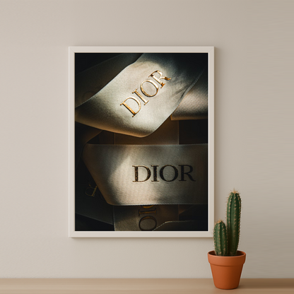 Cadre photo Dior Ruban dorée