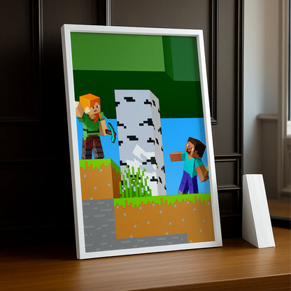 Cadre photo Minecraft - 15 e anniversaire