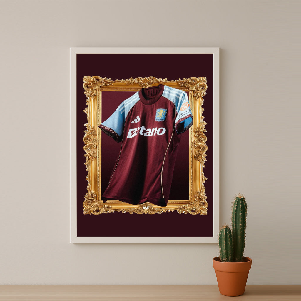 Cadre photo - Maillot Aston Villa Domicile 25-26