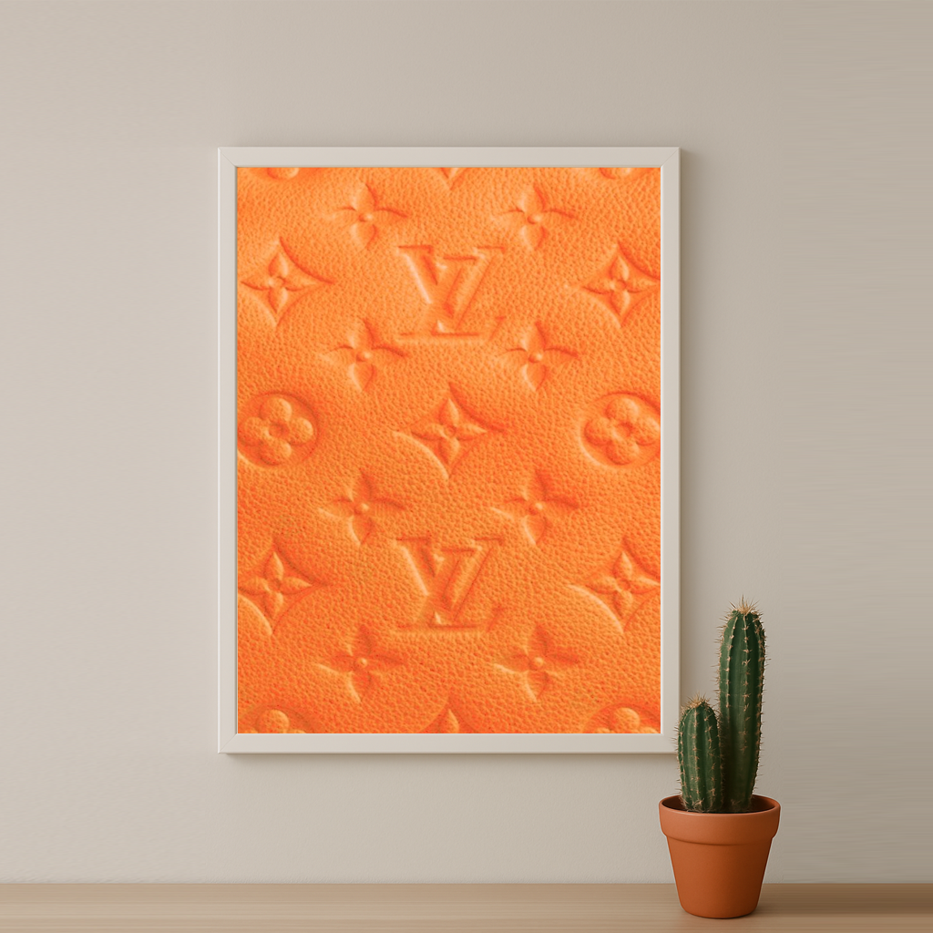 Cadre photo Louis Vuitton orange