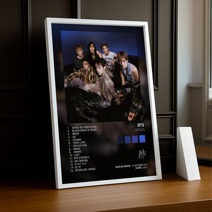 Cadre Photo K-Pop - BTS Wings