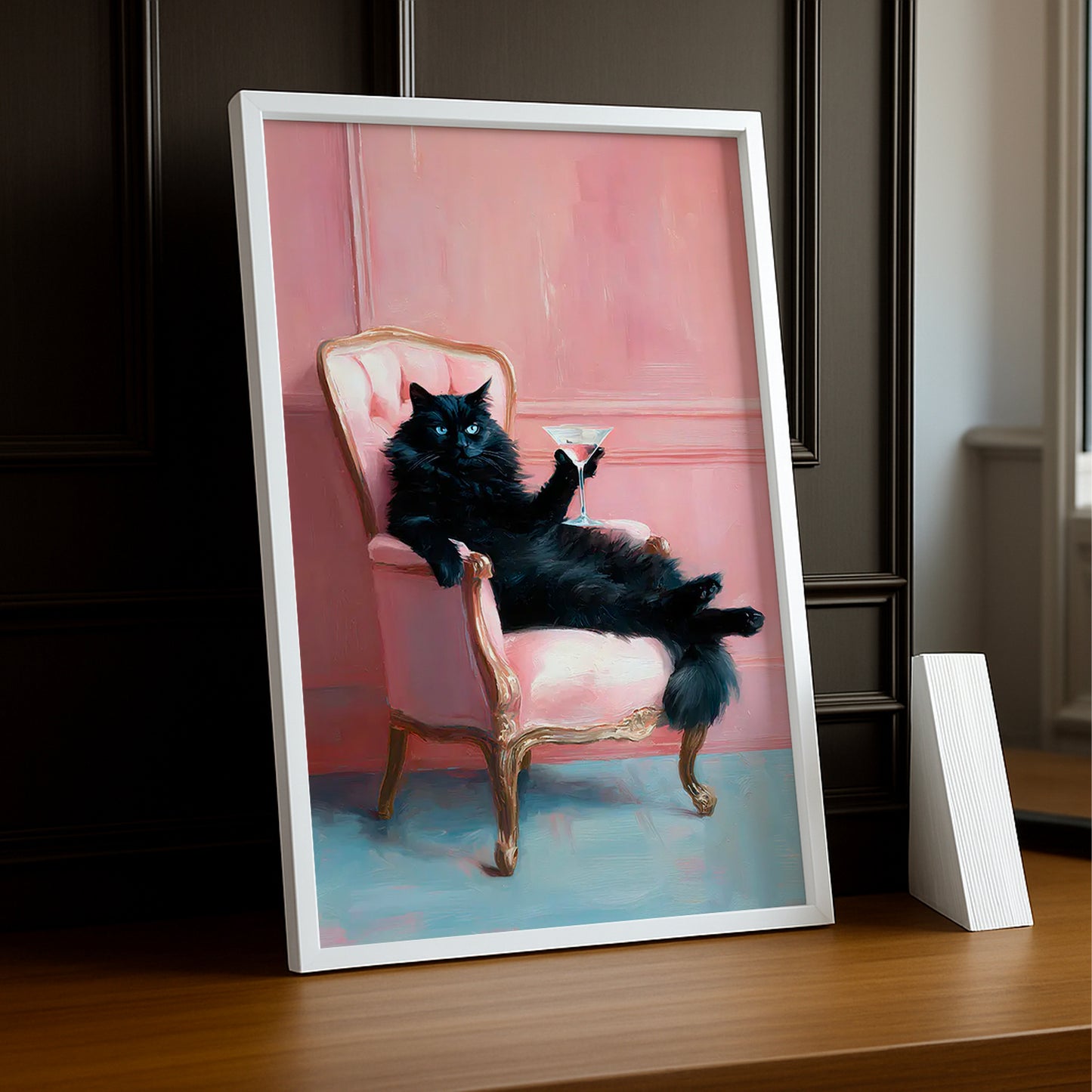 Cadre Photo Chat - Sofa Rose