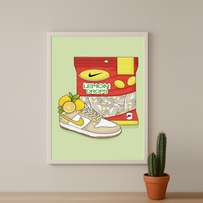 Poster Nike Dunk Low Lemon