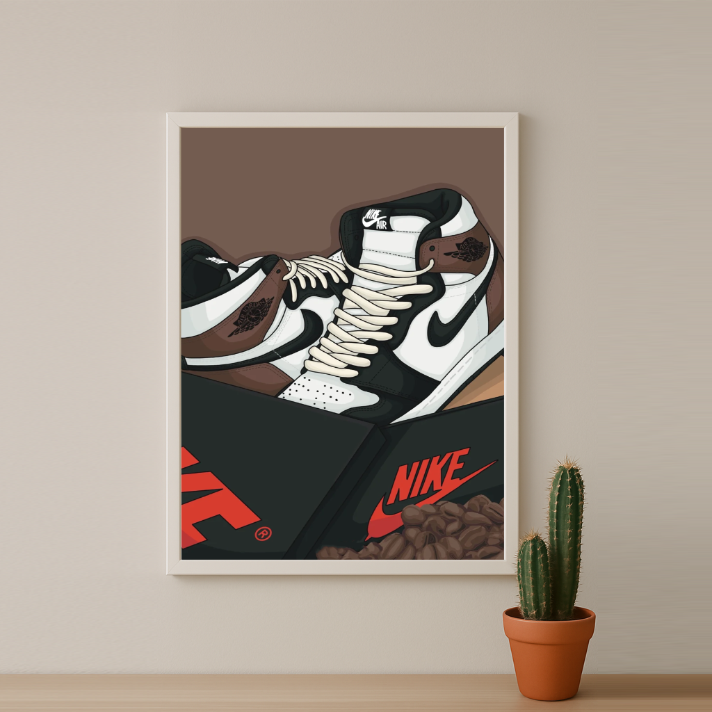 Poster Nike Air Jordan 1 High Brown