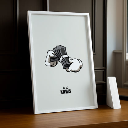 Poster Kaws dollars