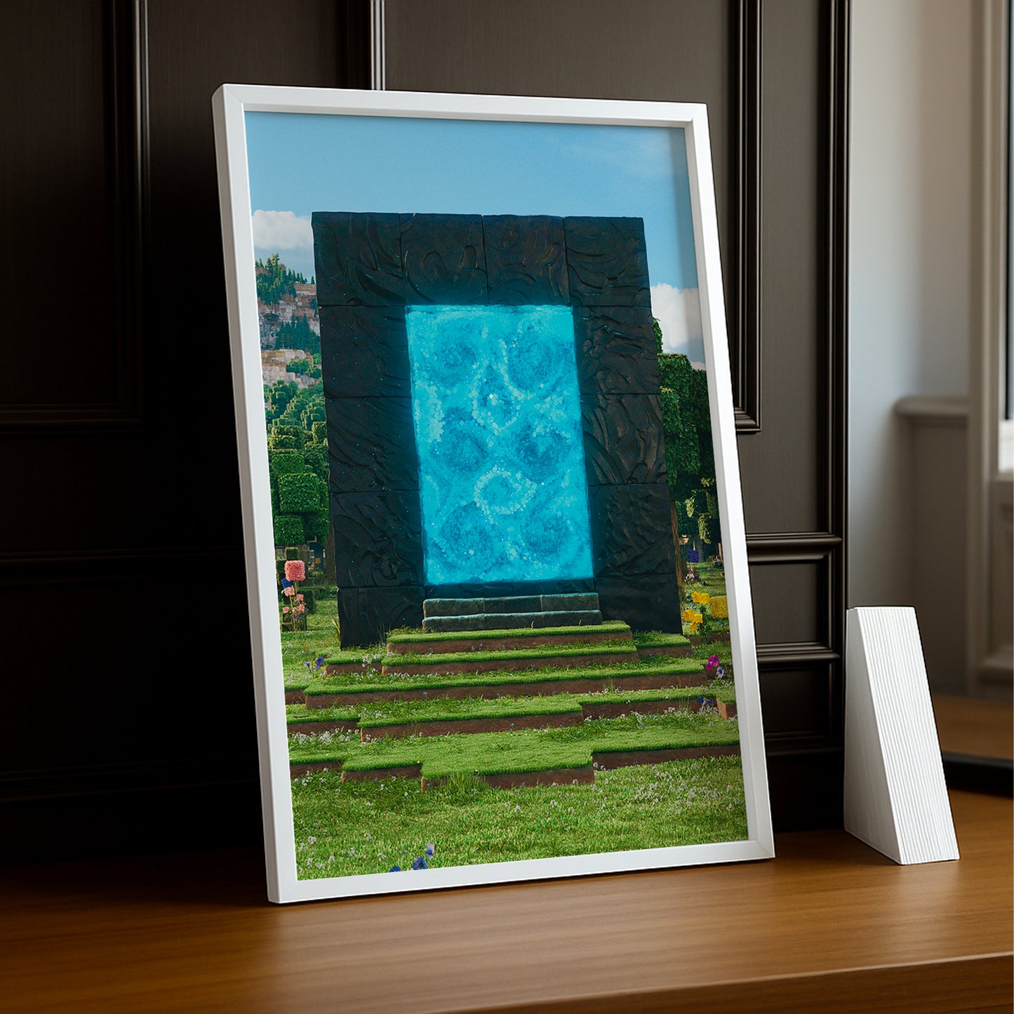 Cadre photo Minecraft - Portail