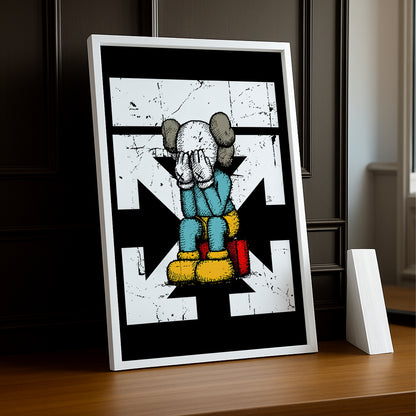 Cadre photo Off-White x Kaws