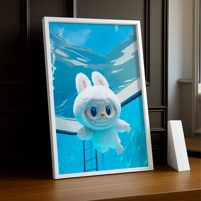 Poster Labubu - Nage