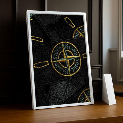 Fotorahmen mit Stone Island-Logo 