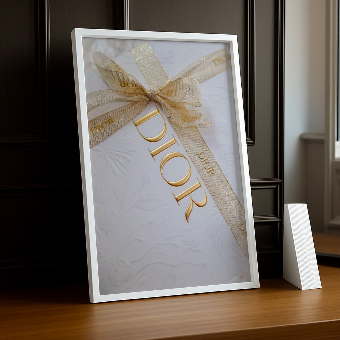 Cadre photo Dior - Ruban dorée