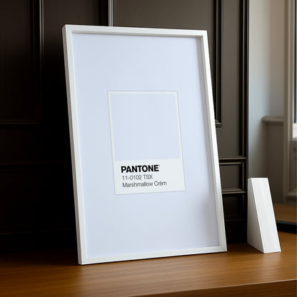 Cadre Photo Pantone Étiquette - Marshmallow Crèm