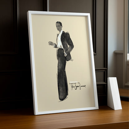 Cadre photo Yves Saint Laurent mode