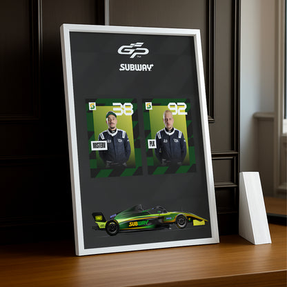 Cadre Photo GP Explorer Mister V x PLK x Subway – Le Style Urbain Rencontre la Vitesse