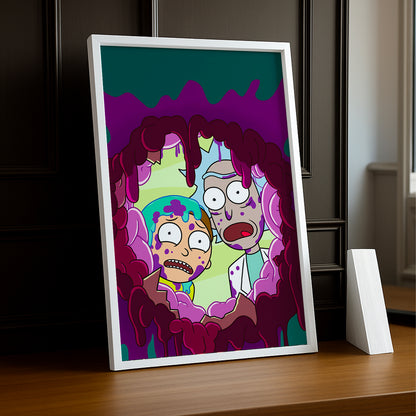 Cadre photo de Rick et Morty