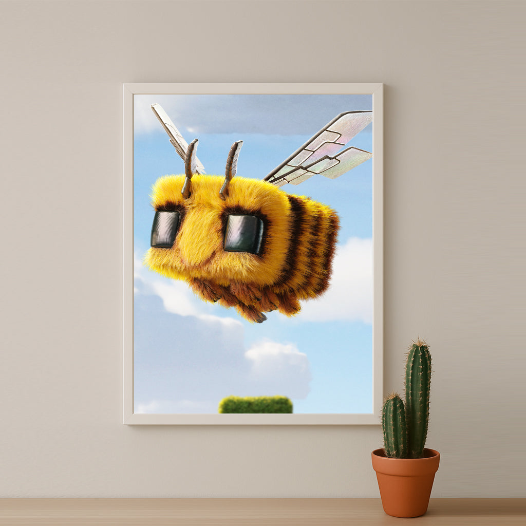 Cadre photo Minecraft - Abeille