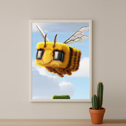 Cadre photo Minecraft - Abeille