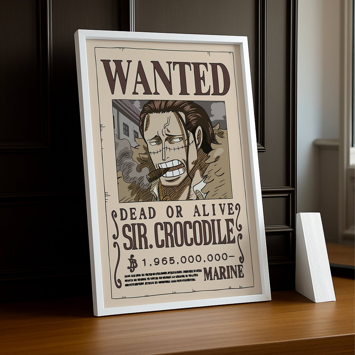 Cadre photo One Piece - Wanted Sir Crocodile
