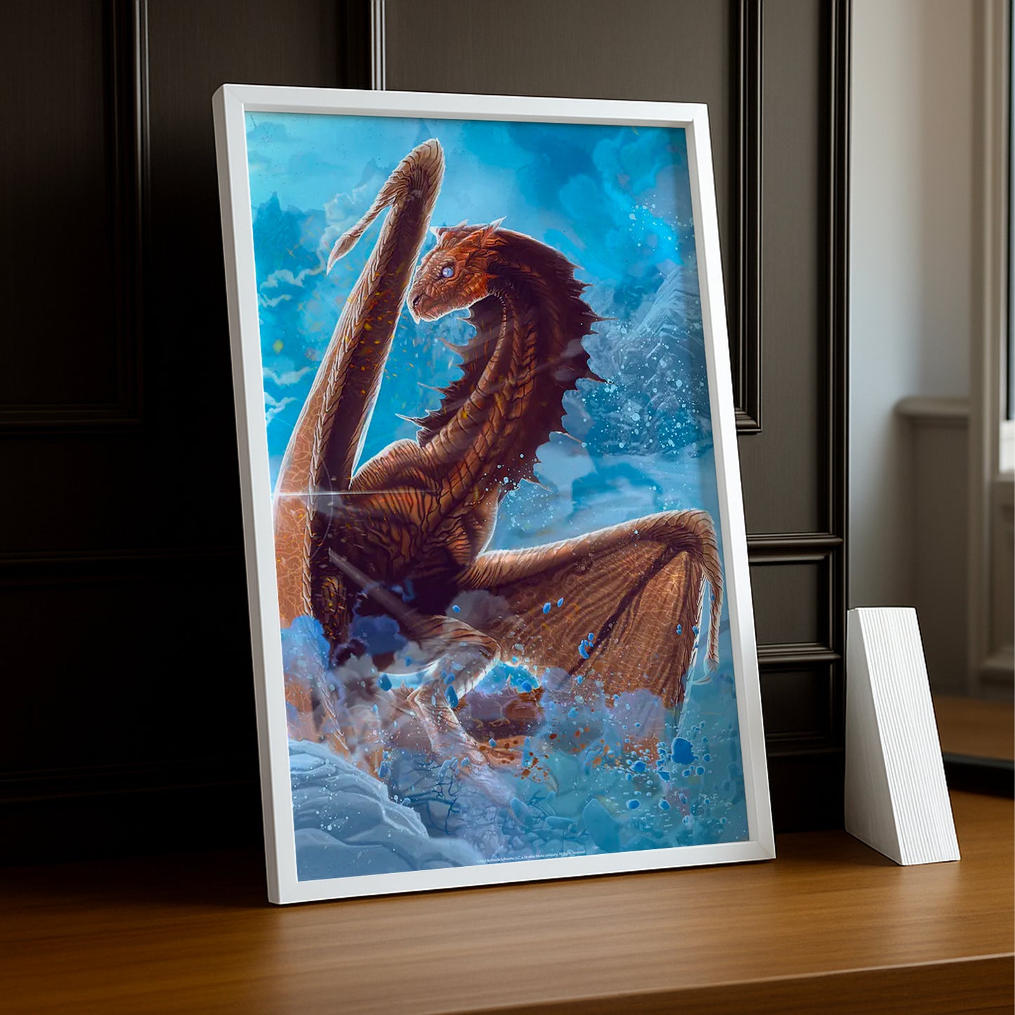 Cadre Photo Skyrim - Twin Dragon Left