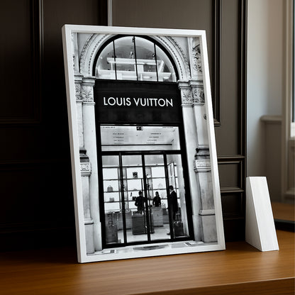 Cadre photo Louis Vuitton - Devanture Noir et Blanc