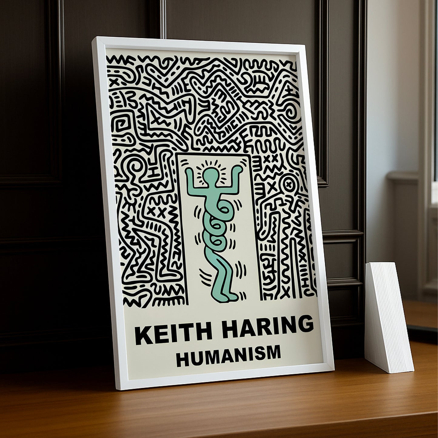 Cadre Photo Keith Haring - Humanism