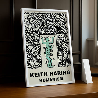 Cadre Photo Keith Haring - Humanism