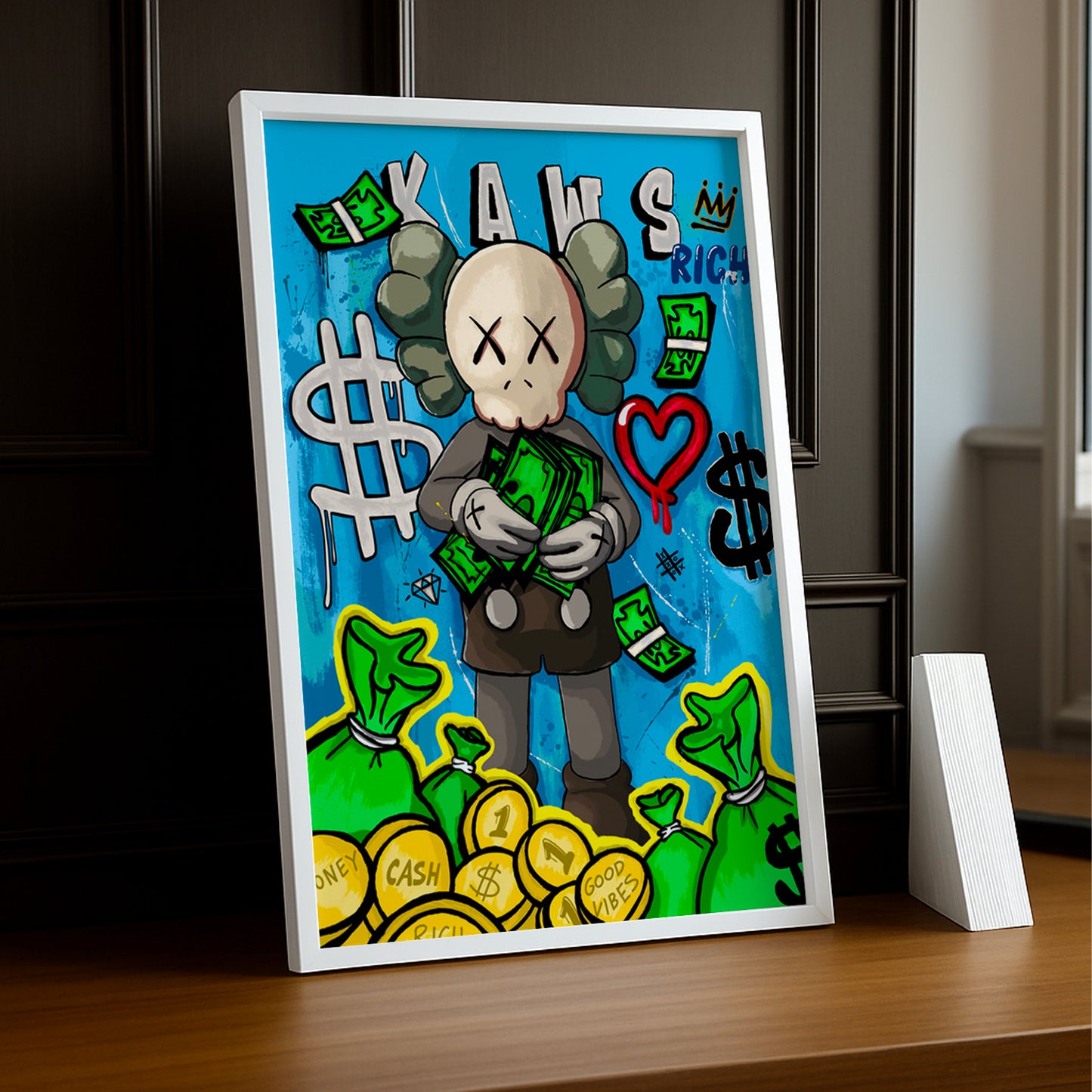 Poster Kaws money