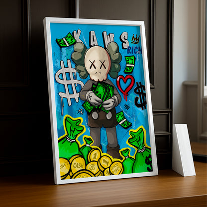 Poster Kaws money