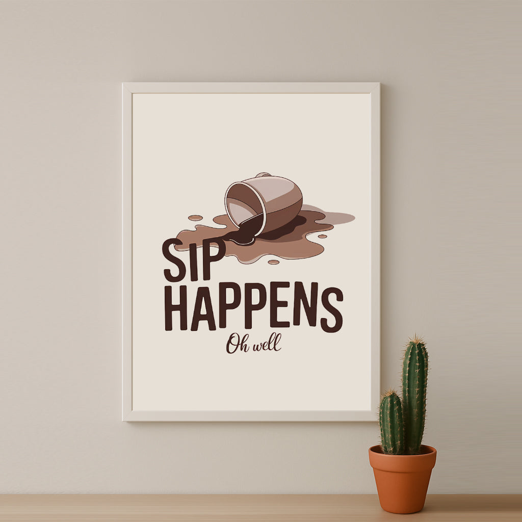 Poster Coffee Lover - Sip Happens