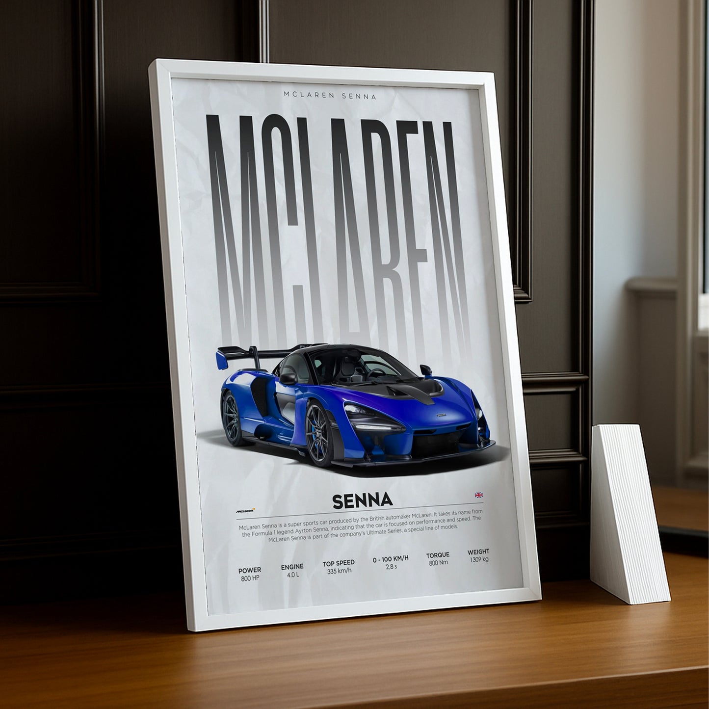 Cadre photo McLaren Senna