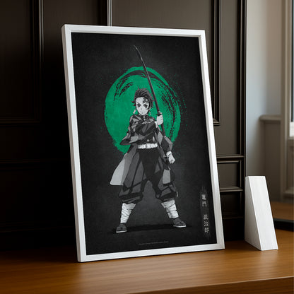 Cadre Photo Demon Slayer - Tanjiro Kamado Poster