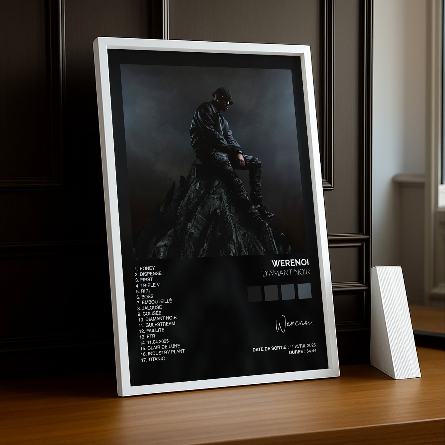 Cadre photo Album Musicaux - Diamant Noir de Werenoi