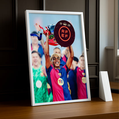 Cadre Photo FC Barcelone - Yamal Trophée