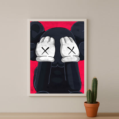 Cadre photo Kaws - Cache-Yeux