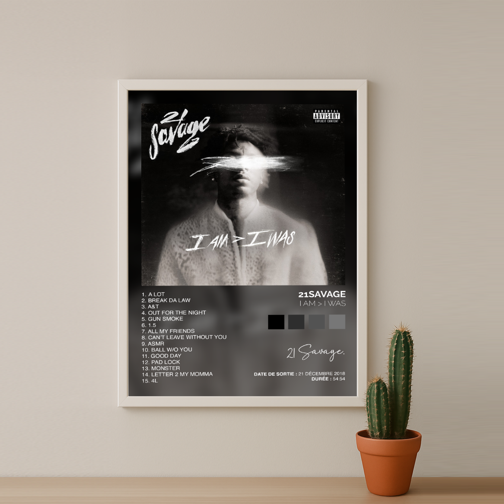 Poster 21Savage - Album I Am > I Was