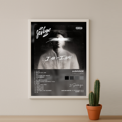Poster 21Savage - Album I Am > I Was