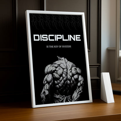 Cadre Photo Musculation - Discipline is the key of the success